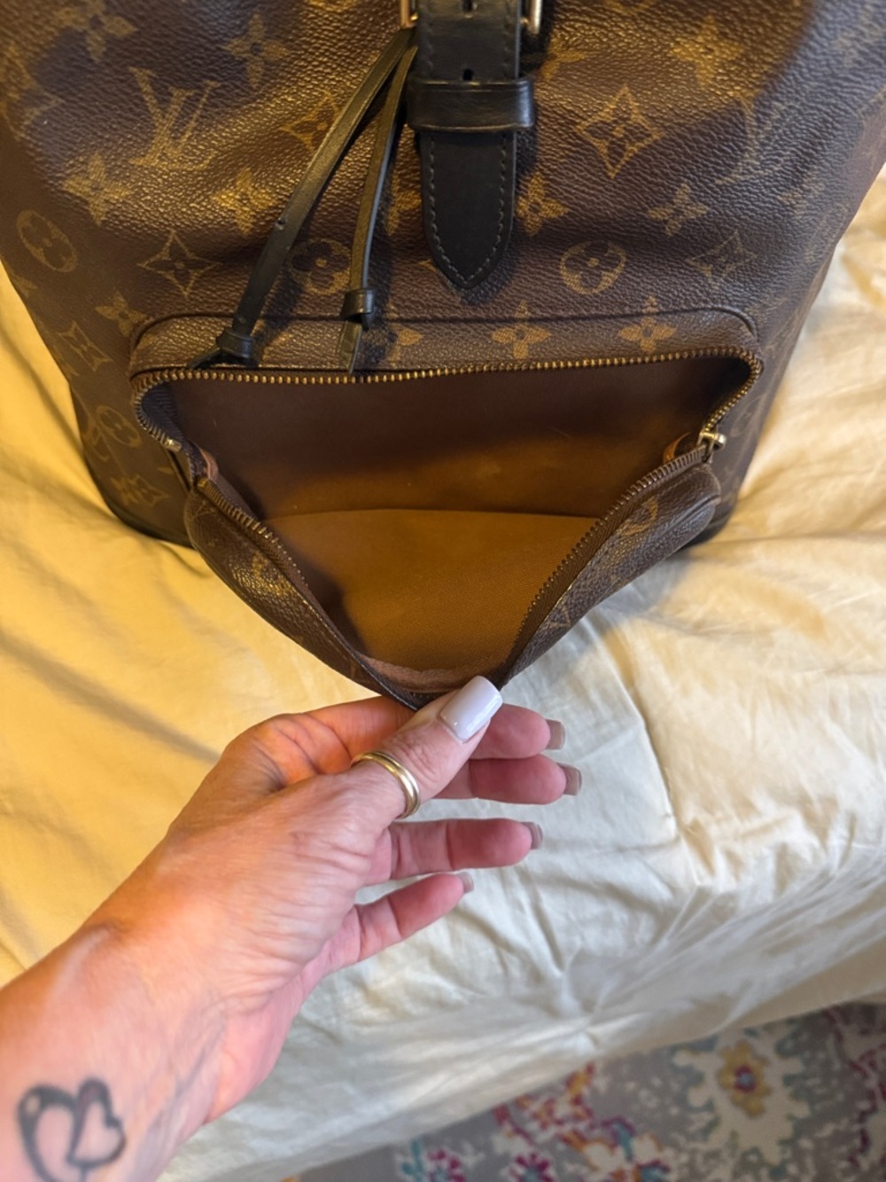 LOUIS VUITTON Monogram Canvas Montsouris Backpack - Picture 8 of 16